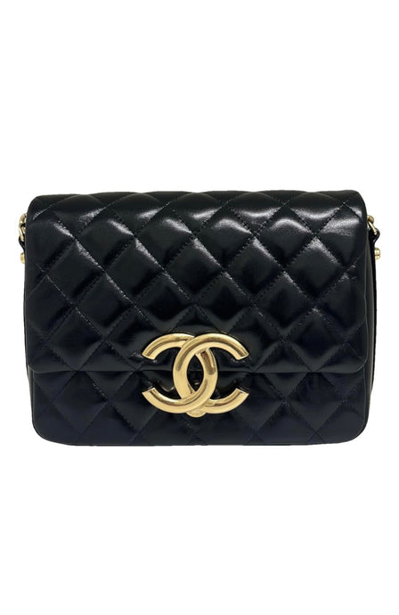 Chanel Black Leather Flap 2023