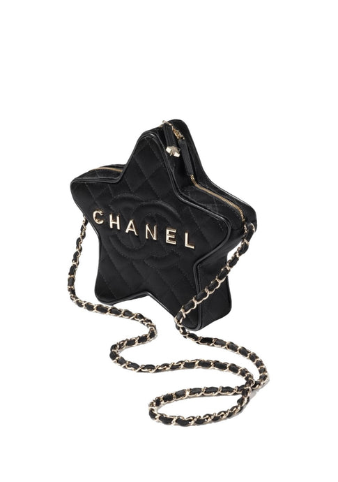 Chanel Star Bag in Black Leather