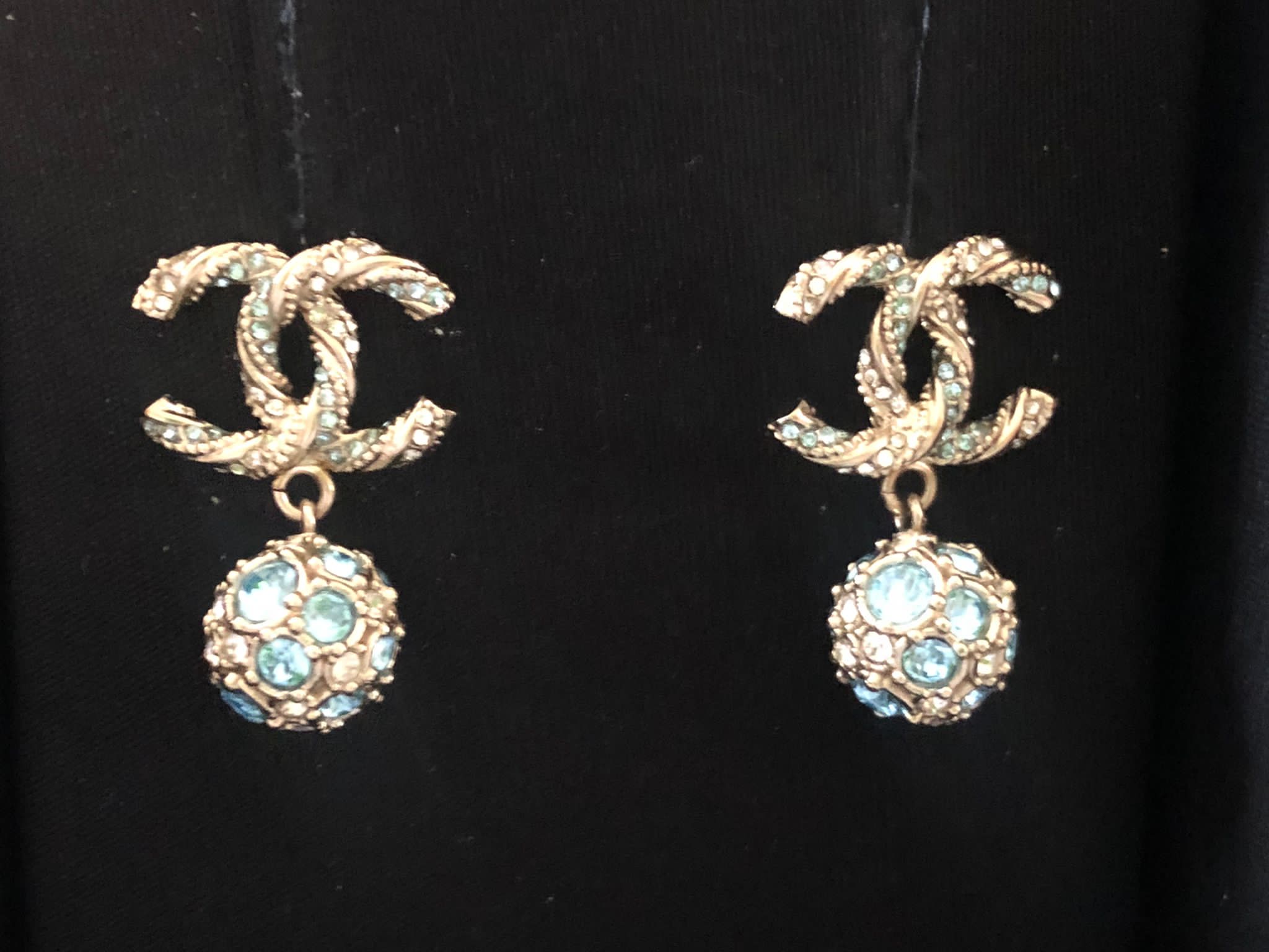 Buy Chanel Triple Pearl Drop Earrings Rare Faux Pearl CC Chanel Post Dangle  Earrings Online in India - Etsy