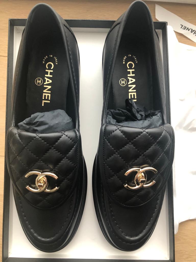 Chanel Loafers  Aesthetic shoes, Chanel loafers, Chanel shoes