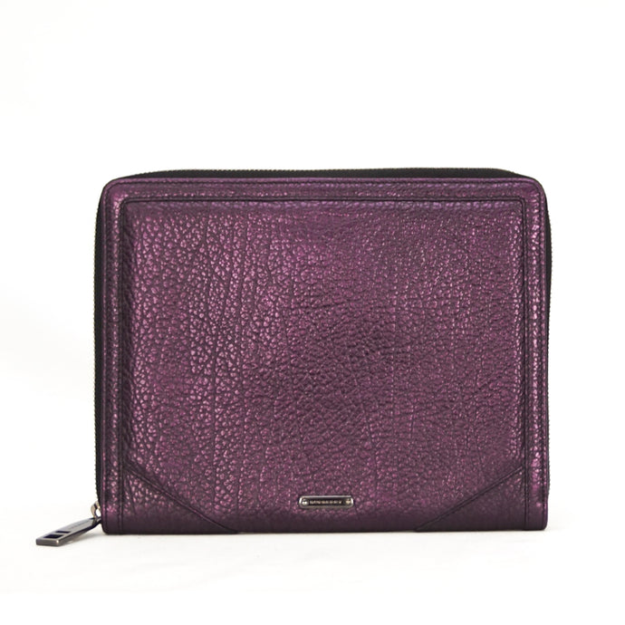 Burberry London purple metallic leather iPad case - Lou's Closet