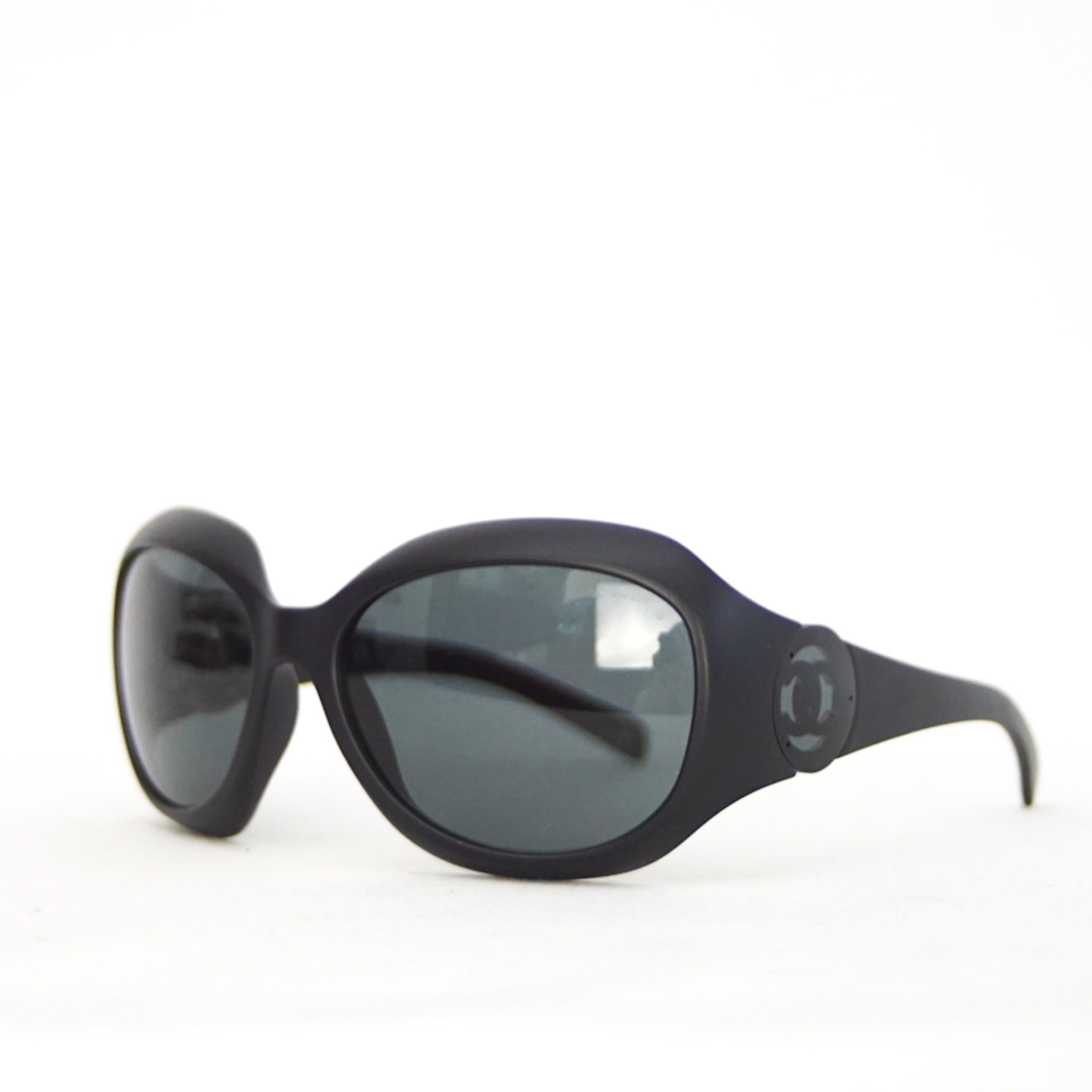 Chanel Black Large Frame Sunglasses - Lou's Closet