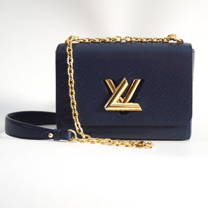 Louis Vuitton Blue Epi Leather Medium Twist Shoulder Bag Louis