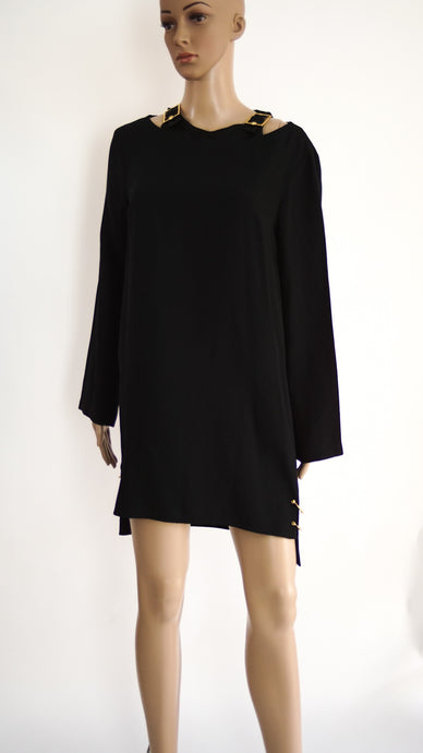 Versus by Versace mini black dress in size FR 40 - Lou's Closet