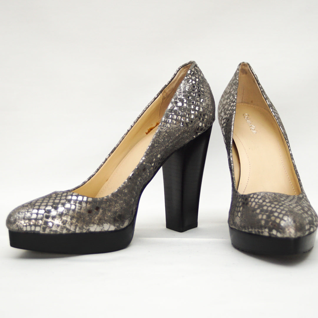 Calvin Klein Silver Pumps in size 40