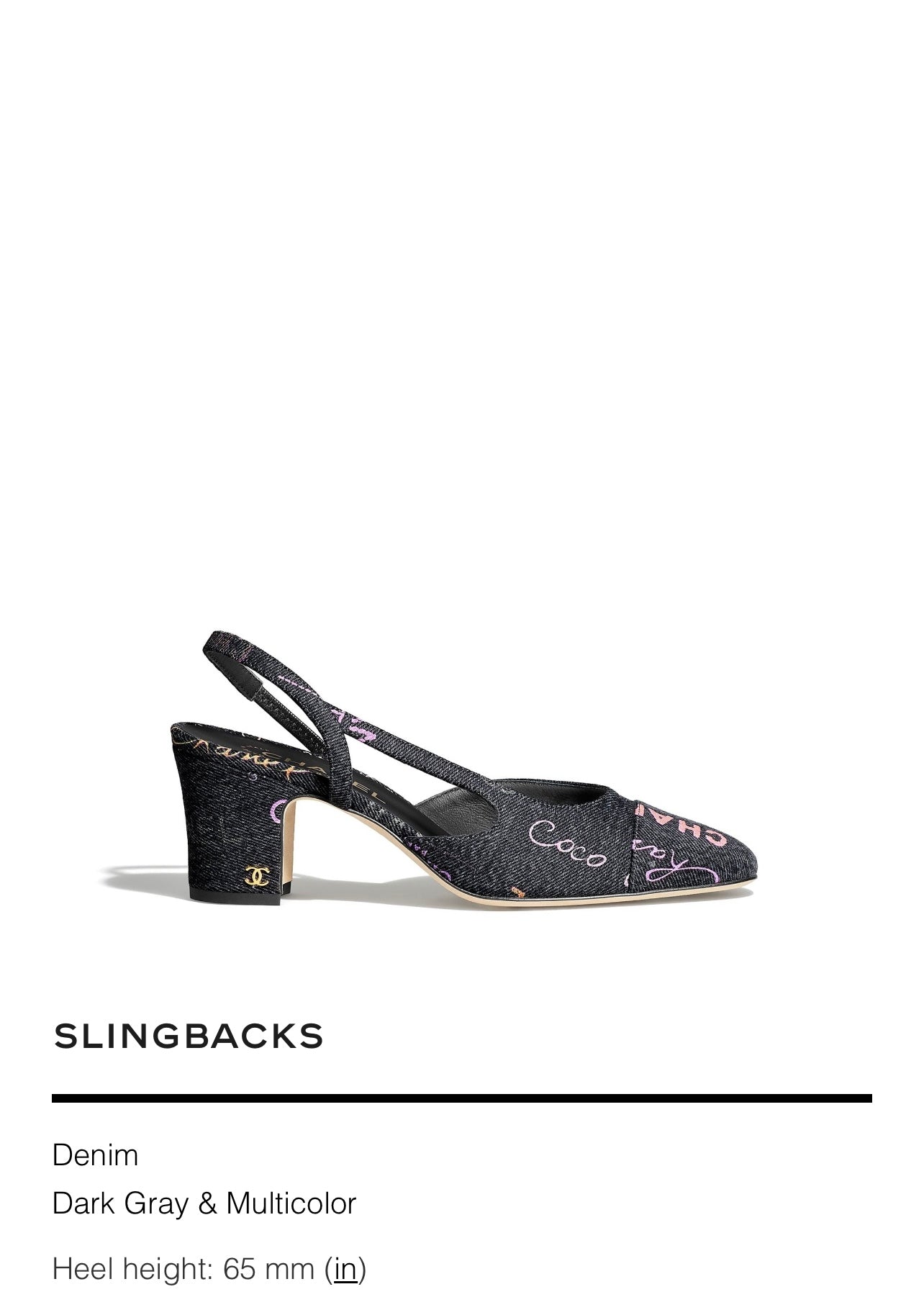 slingback chanel heels 38