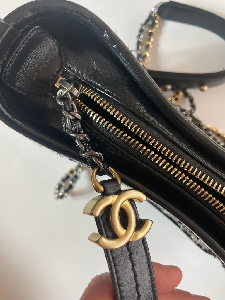 Chanel Tweed and Leather Mini Gabrielle Bag - Lou's Closet