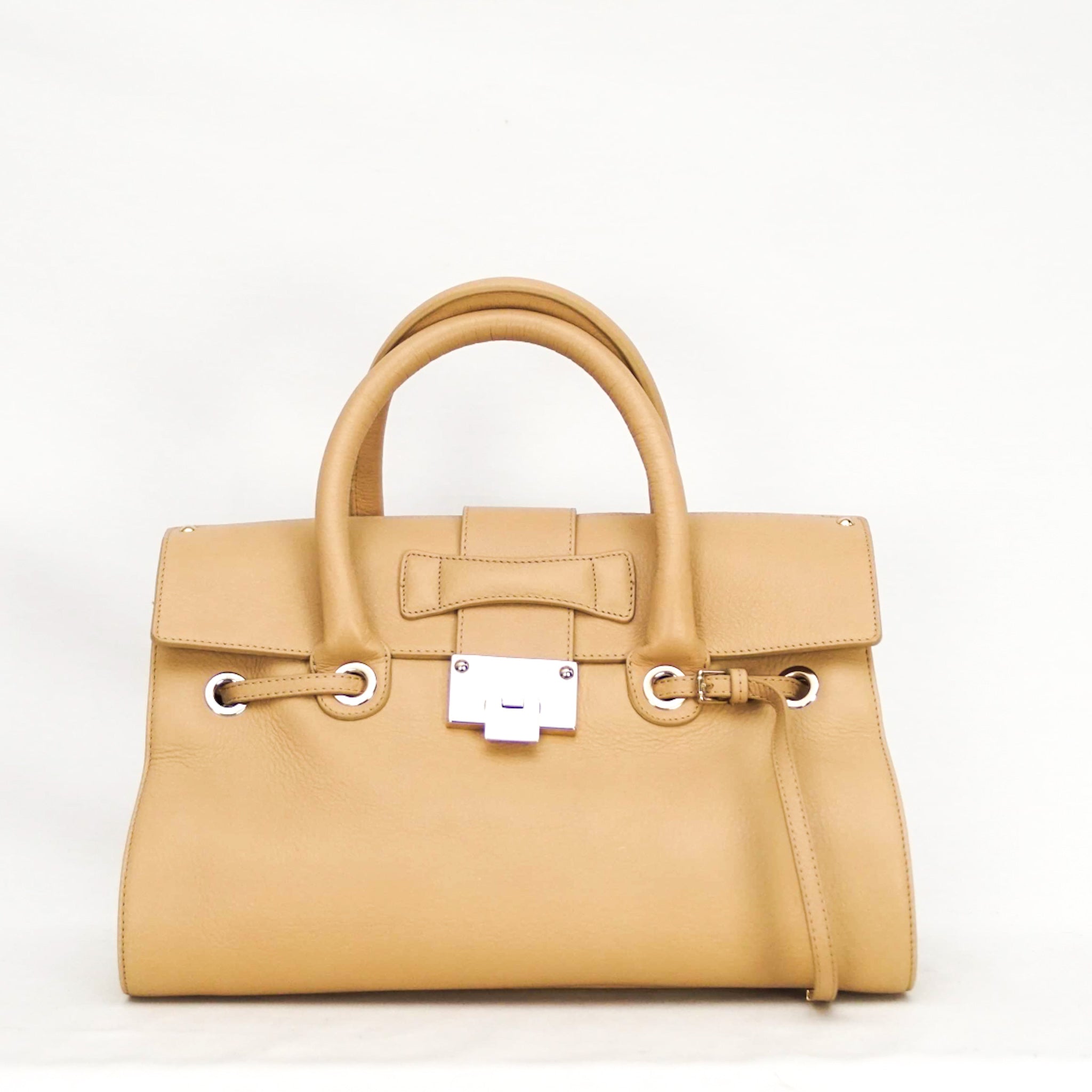 Jimmy Choo Large Leather Handle Bag Lou s Closet